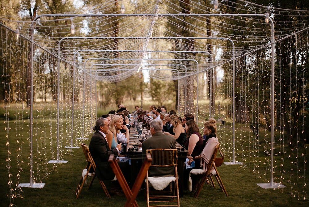 Reception on the back lawn